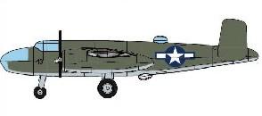 Trumpeter Aircraft 1/350 B25 Mitchell US Medium Bomber Set (4/Bx)