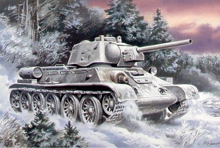 Unimodel Military 1/72 OT34/76 WWII Soviet Flamethrower Tank Kit