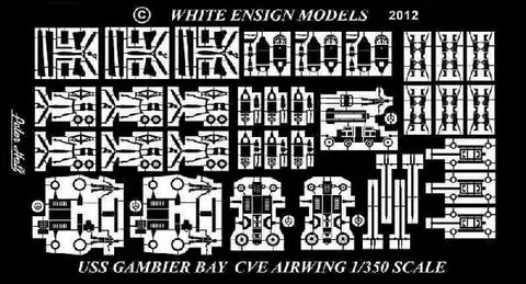 White Ensign Details 1/350 Casablanca Class Escort Carrier Airwing Detail Set