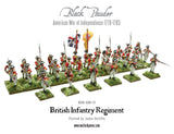 Warlord Games 28mm Black Powder: British Infantry Regiment 1776-1783 (30) (Plastic) Kit