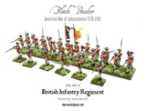 Warlord Games 28mm Black Powder: British Infantry Regiment 1776-1783 (30) (Plastic) Kit