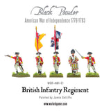 Warlord Games 28mm Black Powder: British Infantry Regiment 1776-1783 (30) (Plastic) Kit