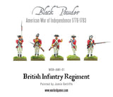 Warlord Games 28mm Black Powder: British Infantry Regiment 1776-1783 (30) (Plastic) Kit