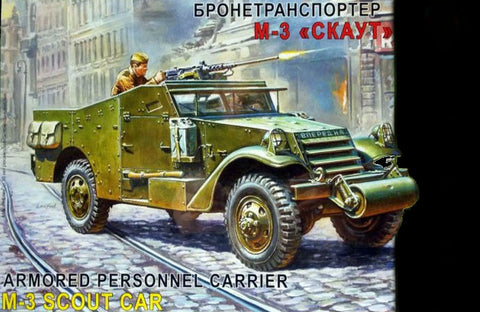 Zvezda Military 1/35 M3 Armored Scout Car Kit
