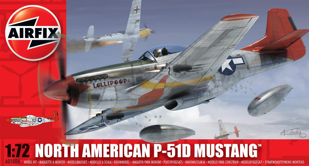 Airfix Aircraft 1/72 P51D Mustang Fighter Kit