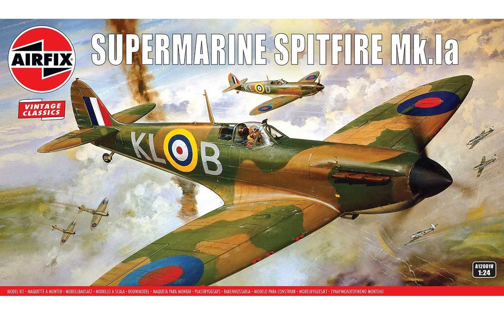 Airfix Aircraft 1/24 Supermarine Spitfire Mk Ia Aircraft Kit