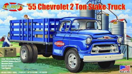 Atlantis Cars 1/48 1955 Chevrolet 2-Ton Stake Bed Truck Kit
