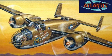 Atlantis Aircraft 1/64 B25 Mitchell Flying Dragon Bomber Kit (Formerly Revell)