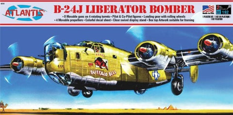 Atlantis Aircraft 1/92 B24J Liberator Buffalo Bill Bomber Kit (Formerly Revell)