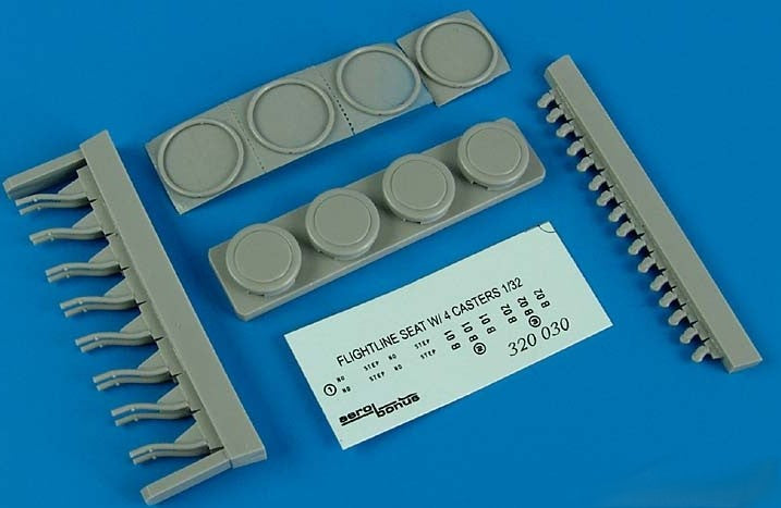 Aerobonus Details 1/32 Flightline Seat w/4 Casters