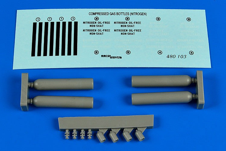 Aerobonus Details 1/48 Compressed Nitrogen Gas Bottles