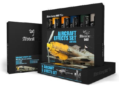 Abteilung 502 Paints Aircraft Effects Weathering Oil Paint Set (6 Colors) 20ml Tubes