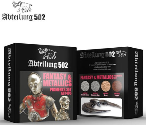 Abteilung 502 Paints Fantasy & Metallics Pigment Set (4 Colors) 20ml Bottles