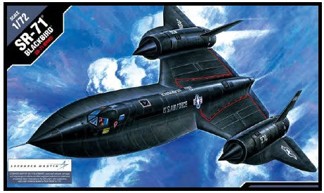 Academy Aircraft 1/72 SR71A Blackbird USAF Fighter Kit