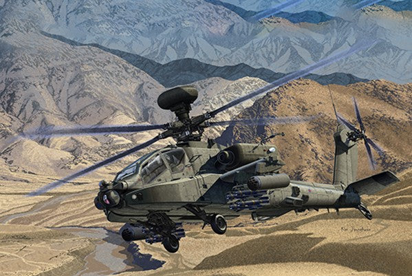 Academy Aircraft 1/72 AH64D Afghanistan British Army Multi-Role Combat Helicopter Kit