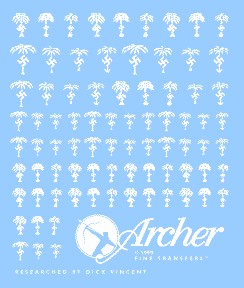 Archer Fine Transfers 1/35 German Afrika Korps Insignias (White)