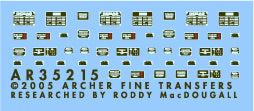 Archer Fine Transfers 1/35 SdKfz 250, 251, 11 & others Interior Placards (Silver & Black)