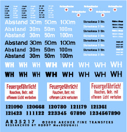 Archer Fine Transfers 1/35 Miscellaneous German Softskin & Armored Vehicle Markings