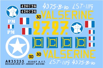 Archer Fine Transfers 1/35 Free French M4A2 Valserine