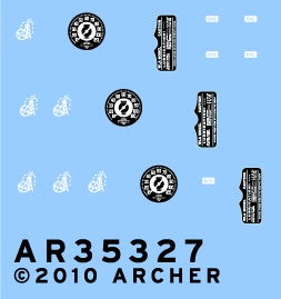 Archer Fine Transfers 1/35 Harley Davidson WWII Motorcycle Instrument & Data for MNA