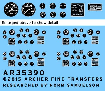 Archer Fine Transfers 1/35 M19 Transporter Instruments & Placards For Merit