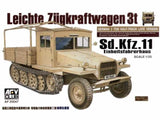 AFV Club Military 1/35 SdKfz 11 3-Ton Halftrack Late Type w/Wood Cab Kit
