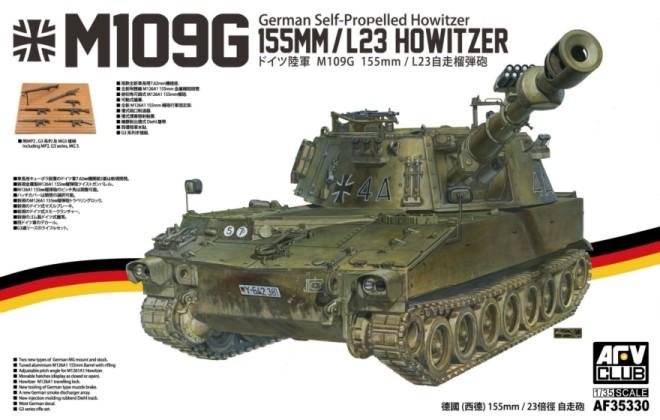 AFV Club Military 1/35 German M109G 155mm/L23 Self Propelled Howitzer Kit