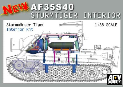 AFV Club Military 1/35 Sturmtiger Interior Conversion Kit