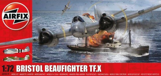 Airfix Aircraft 1/72 Bristol Beaufighter Mk X Long-Range Heavy Fighter Kit