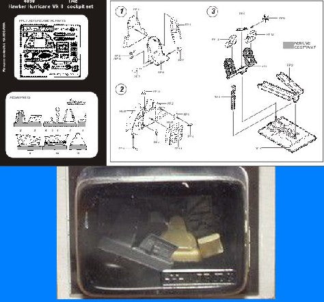 Aires Hobby Details 1/48 Hurricane Mk II Cockpit Set For HSG