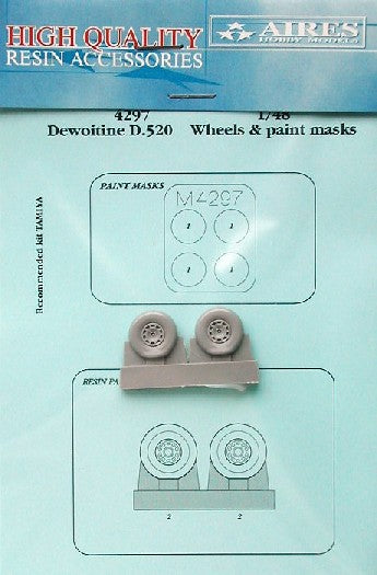 Aires Hobby Details 1/48 D520 Wheels & Paint Mask For HSG