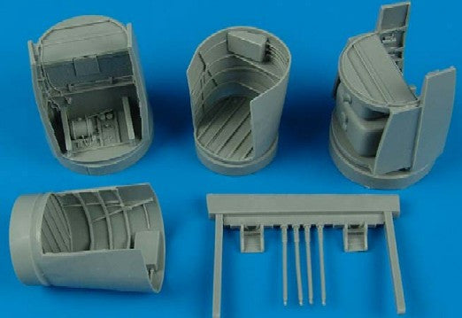 Aires Hobby Details 1/48 He219A7 Main Wheel Bays For TAM (Resin)