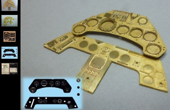Airscale Details 1/24 Focke Wulf Fw190 Instrument Panel (Photo-Etch & Decal) for ARX