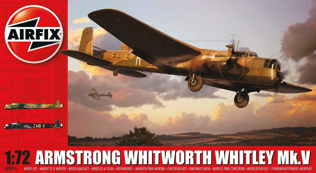 Airfix Aircraft 1/72 Armstrong Whitworth Whitley Mk V RAF Bomber Kit