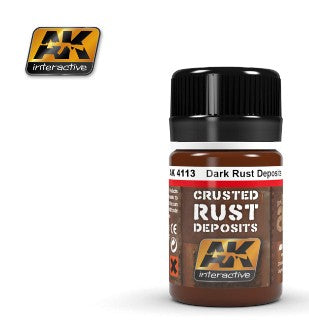 AK Interactive Dark Rust Crusted Deposits Enamel Paint 35ml Bottle