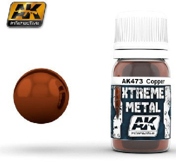 AK Interactive Xtreme Metal Copper Metallic Paint 30ml Bottle