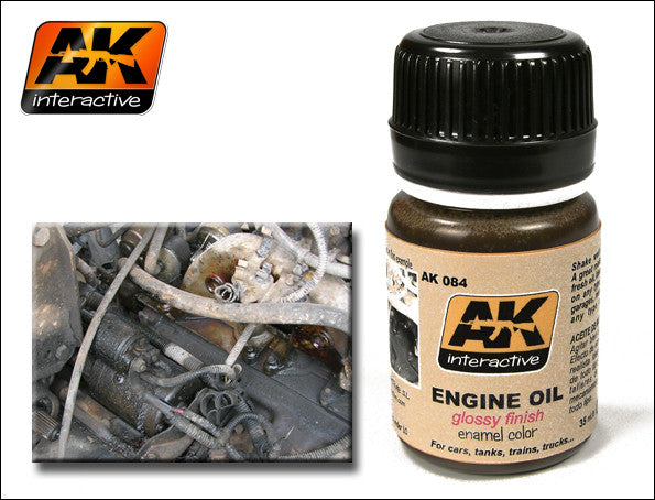 AK Interactive Engine Oil Glossy Enamel Paint 35ml Bottle
