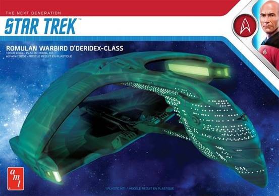 AMT Sci-Fi 1/3200 Star Trek The Next Generation Romulan Warbird D'Deridex Class Battle Cruiser Kit