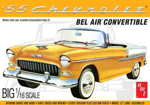 AMT Model Cars 1/16 1955 Chevy Bel Air Convertible Kit