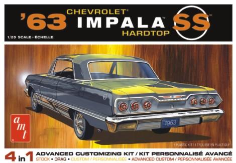 AMT Model Cars 1/25 1963 Chevy Impala SS Kit