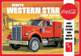 AMT Model Cars 1/25 Coca-Cola White Western Star Semi Tractor Cab w/Sleeper Kit