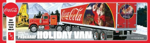 AMT Model Cars 1/25 Coca-Cola Fruehauf Holiday Hauler Semi Trailer Kit