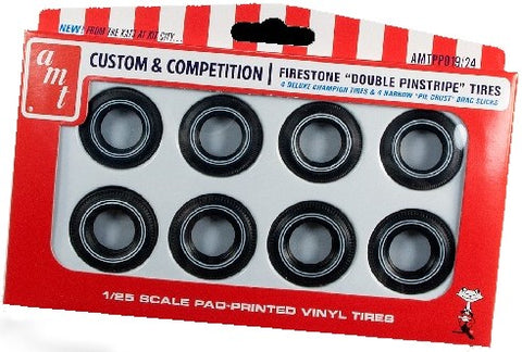 AMT Model Cars 1/25 Firestone Double Pinstripe Tire Pack Kit