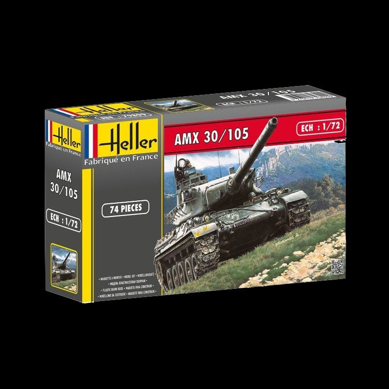 Heller Military 1/72 AMX 30/105 French Tank Kit
