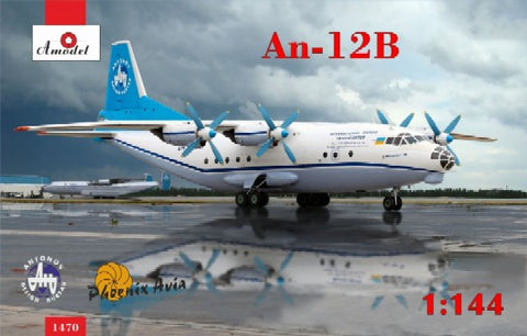 A Model From Russia 1/144 Antonov An12B Cargo Aircraft Kit