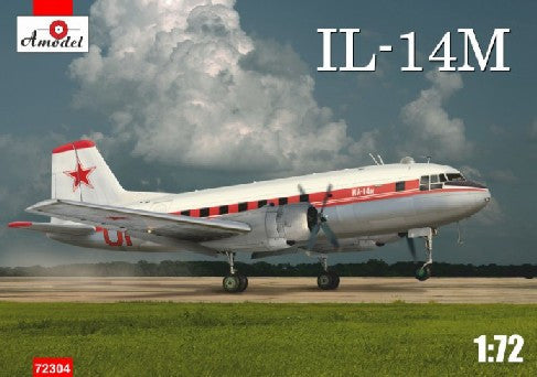 A Model From Russia 1/72 Ilyushin Il14M Personnel/Cargo Aircraft Kit