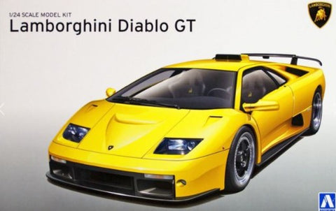Aoshima Car Models 1/24 Lamborghini Diablo GT Sports Car Kit (New Tool)