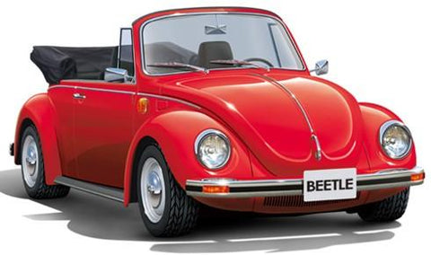 Aoshima Car Models 1/24 1975 VW Beetle Model 1303S Convertible Kit