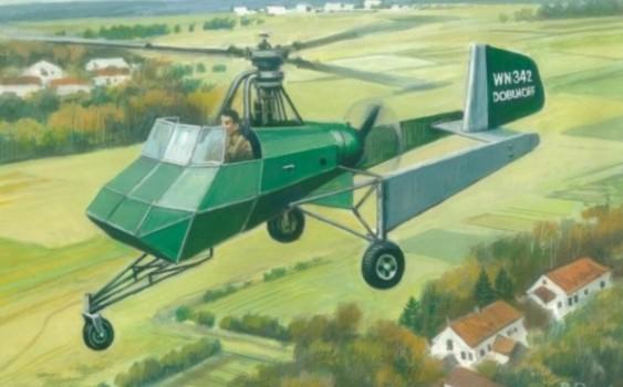 AMP Aircraft 1/72 Doblhoff WNF342 WWII German Helicopter Kit