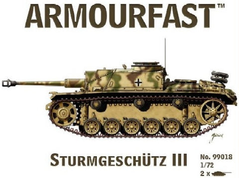 Armourfast Military 1/72 Sturmgeschutz III Tank (2) Kit